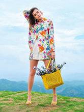 MOTF FLORAL PRINT FOLD PLEATED SLANT POCKET SHORTS